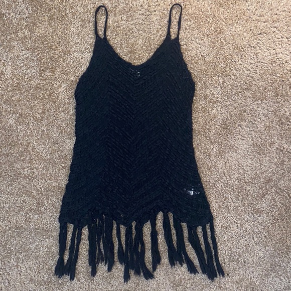 Mossimo Knit/Fringe Tank - Picture 1 of 2